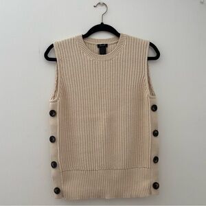 Ann Taylor Women’s Knit Side Button Vest